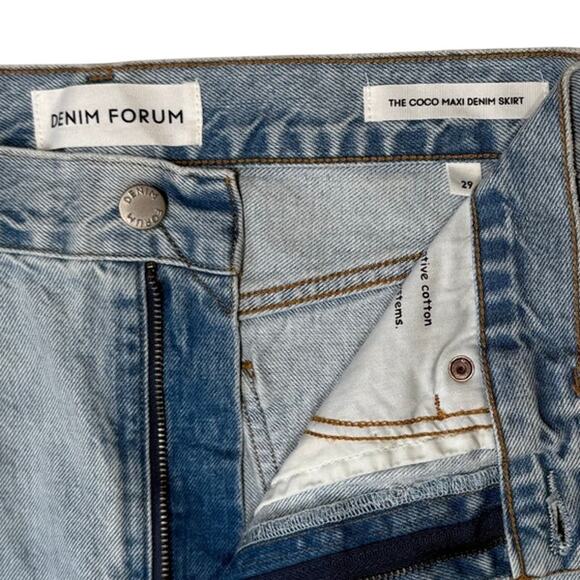 Aritzia Denim Forum The Coco Maxi Denim Skirt - Picture 7 of 9